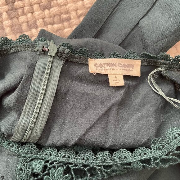 Cotton Candy Lace Inset Mini Dress - Picture 4 of 4